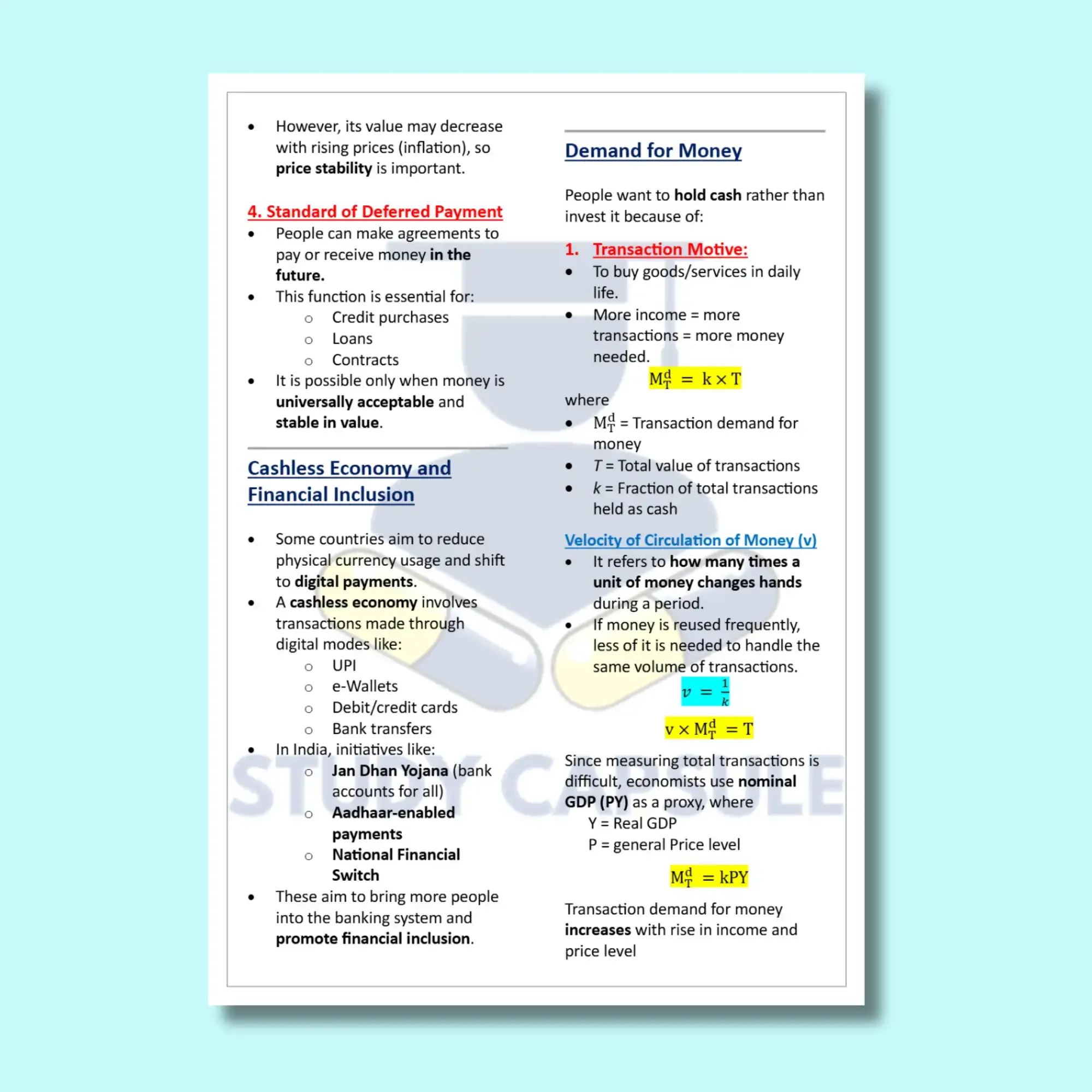 Class 12 Macroeconomics Notes