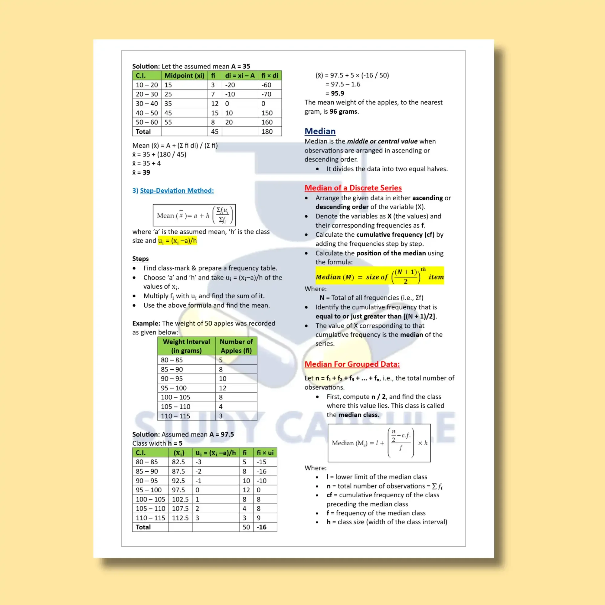 CBSE Class 10 Maths Formula Sheet | 2026-27 | Digital E-book (PDF)