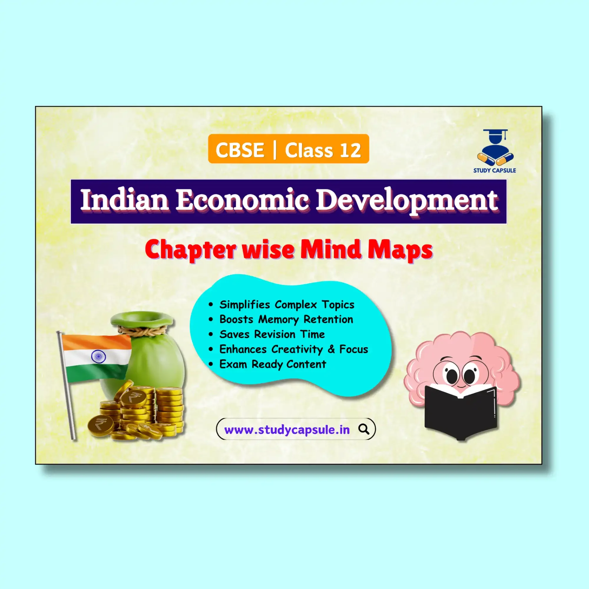 CBSE Class 12 Indian Economy Mind Maps for Boards and CUET UG