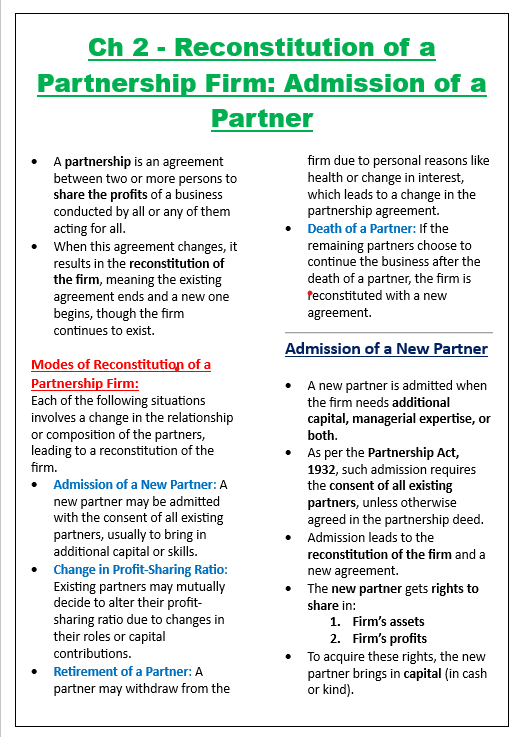 Class 12 Accountancy Exam-Ready Notes | 2025-26 | Digital E-book (PDF) - Image 2