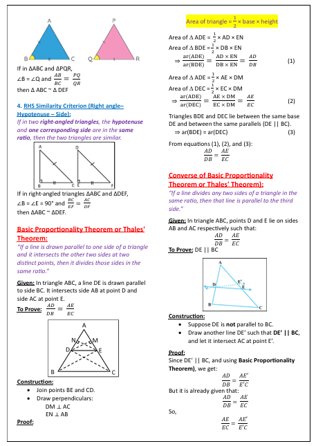 CBSE Class 10 Maths Formula Sheet | 2025-26 | Digital E-book (PDF) - Image 3