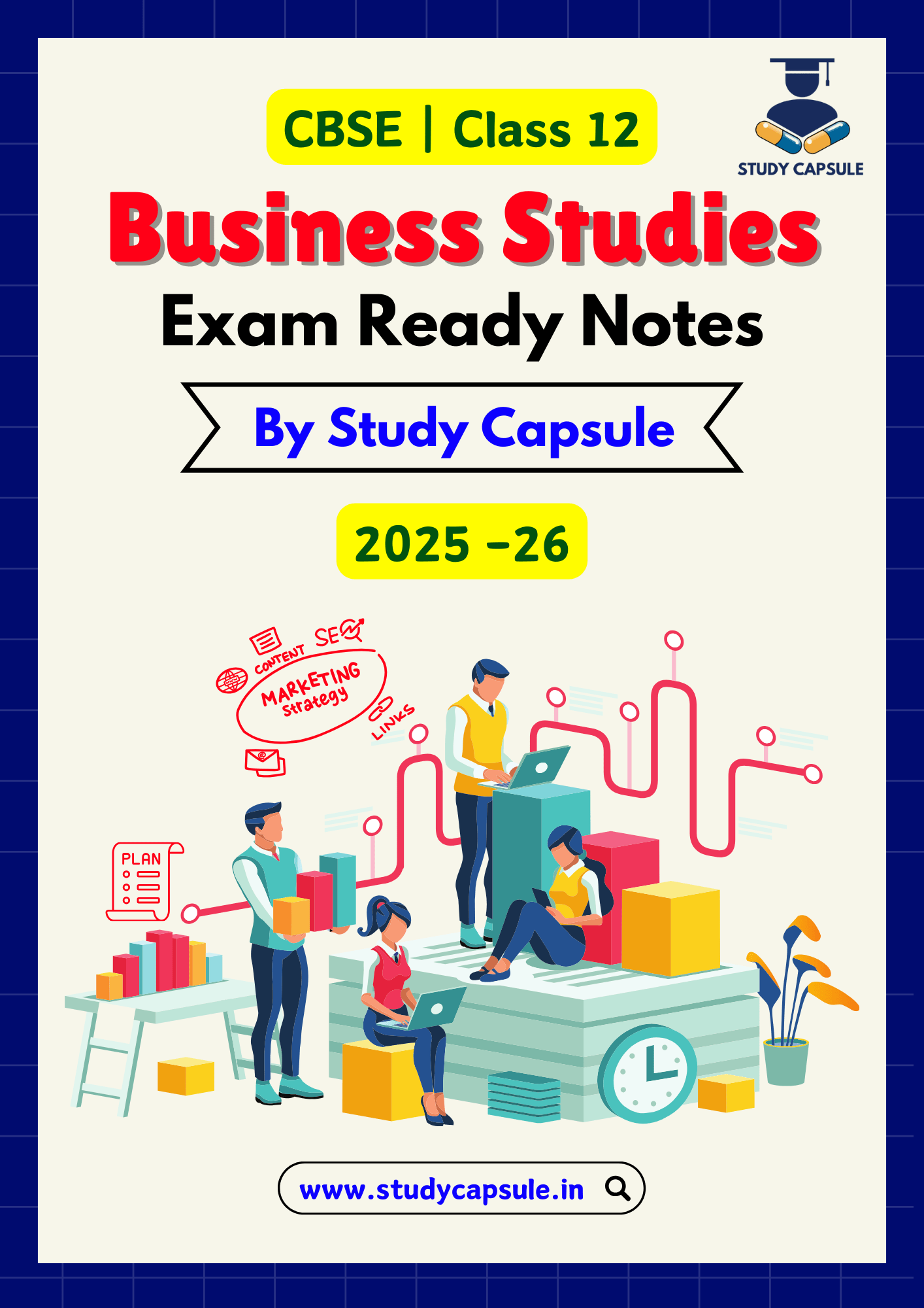 CBSE Class 12 Business Studies Exam-Ready Notes | 2025-26 | Digital E-book (PDF)